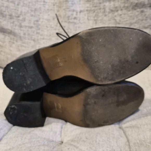 Madewell Patti Women's Lace-Up Boot Black Leather 7.5, Worn Once - Picture 8 of 8